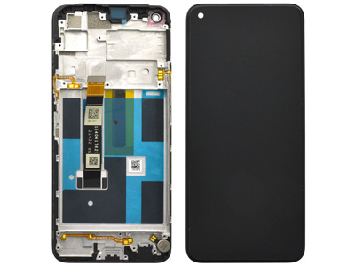 [XL00R7DSO] Realme REALME 7 Lcd + Touch Screen + Frame + Swich Tasti Laterali Black