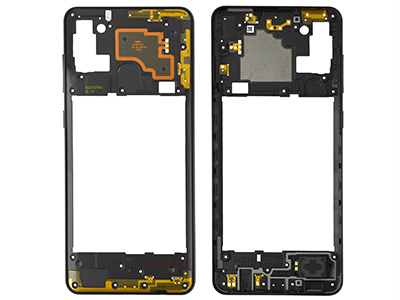 [SGA21SRCO] Samsung A21 S Rear Cover + Antenna + Suoneria + Tasti Laterali Nero