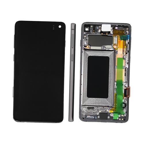 [SGS105DSC] Samsung GALAXY S10 5G Lcd + Touchscreen + Altoparlante + Tasti Laterali + Vibrazione Nero ( ECOSTORE)