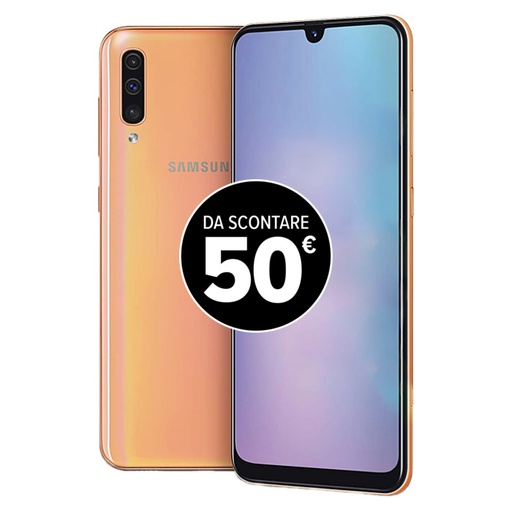 [SAMGALA50128CRLL23] Samsung Galaxy A50 (128 GB) Corallo - Grado Estetico: Ottimo - Batteria Standard