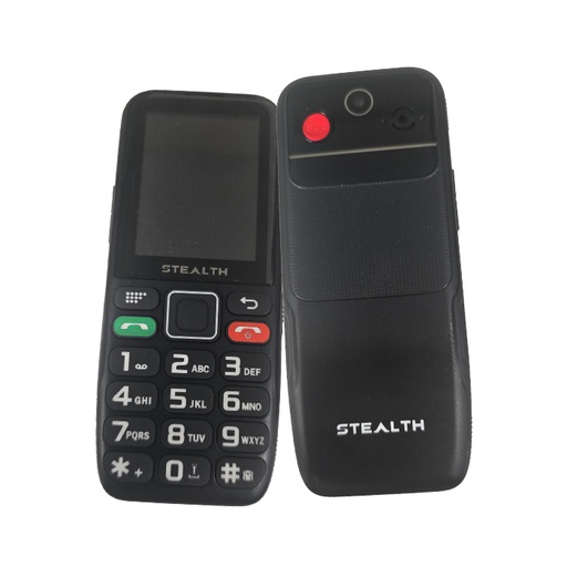 [STESEMPLICEMOBILEPHONE4G128 MBNR23] Stealth Semplice Mobile Phone 4G (128 MB) Nero - Grado Estetico: Ottimo - Batteria Standard