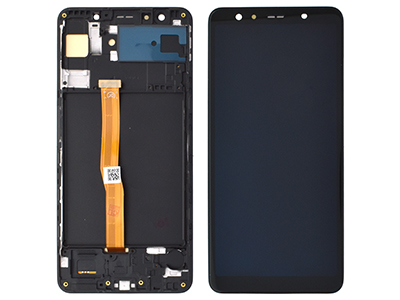 [SGA718DSCN] Samsung Galaxy A7 (2018) - Lcd + Touchscreen + Frame Nero COMPATIBILE