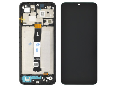 [XMR12CDSON] Xiaomi Redmi 12C Service Pack LCD + Touch Screen + Frame + Switch Tasti Laterali - Nero
