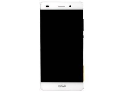 [HW0P8LDSOB] Huawei P8 Lite Service Pack LCD + Touch screen + Frame + Tasti Laterali Bianco - 02350KCD