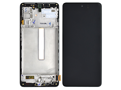 [SG0M52DSON] Samsung Galaxy M52 5G Service Pack LCD + Touchscreen + Frame + Altoparlante Nero GH82 - 27094A