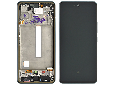 [SGA535DSOAP] Samsung Galaxy A53 5G Service Pack LCD + Touchscreen + Frame + Tasti Laterali + Altoparlante - GH82 - Pesca - 28025A